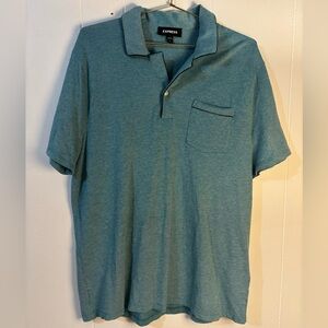 Express Men's Teal Polo Shirt